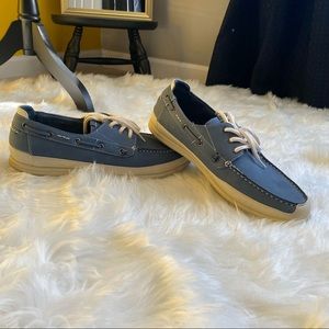 Steve Madden Mens Blue Boat Shoes 12
